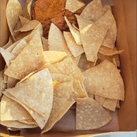 Buffalo cauliflower dip and chips at Sticky Fingers Diner in Washington