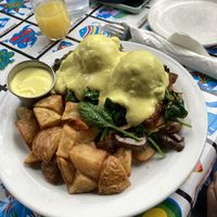Tofu Benedict  at Sticky Fingers Diner in Washington