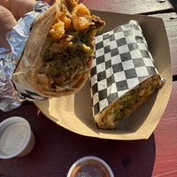 Falafel deluxe wrap  at Tahrir Square - Food Truck in Portland