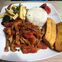 Lomos Saltado  at Sattva by Govinda in Aguas Calientes