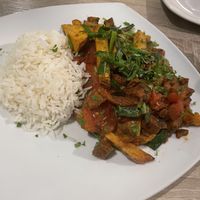 Food was not warm and bland  at Sattva by Govinda in Aguas Calientes