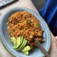 Paella   at Sattva by Govinda in Aguas Calientes