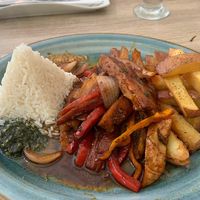 Lomo Saltado  at Sattva by Govinda in Aguas Calientes
