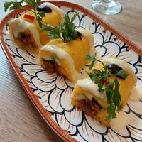 Causa rellena at Sattva by Govinda in Aguas Calientes