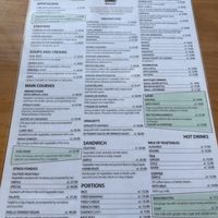 menu  at Sattva by Govinda in Aguas Calientes