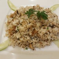 Fried rice salted 'fish' (seaweed and tofu) at Loving Hut Vegan Kitchen in Ho Chi Minh City
