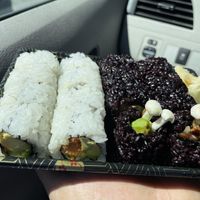 Spicy roll and mushroom roll  at Bayberry Vegan Cafe in Woburn