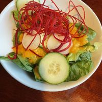 Green salad  at Bayberry Vegan Cafe in Woburn