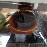 vegan chocolate cake at Fresh Grill in Johns Creek