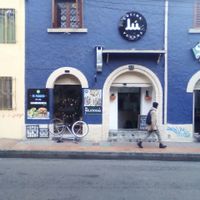 Outside at Lu Cocina Vegana in Bogota