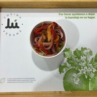 Mango ceviche  at Lu Cocina Vegana in Bogota