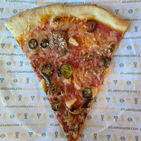 soy curls, jalapeño, and pineapple at Atlas Pizza - Division St in Portland