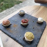 Stuffed mushrooms at Bistraw Zdravo Zivo in Skopje