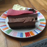 Vegan cakes at Bistraw Zdravo Zivo in Skopje