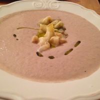 Mushroom Soup at Bistraw Zdravo Zivo in Skopje