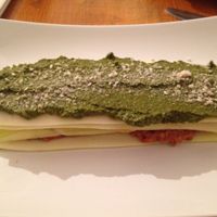 Lasagna at Bistraw Zdravo Zivo in Skopje