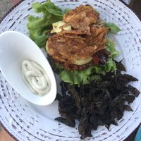 Raw burger at Bistraw Zdravo Zivo in Skopje