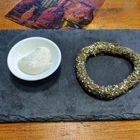 Appetizer (complementary!) at Bistraw Zdravo Zivo in Skopje