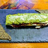 Lasagne at Bistraw Zdravo Zivo in Skopje