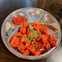 Fried cauliflower at Saravana Bhavan in Amsterdam