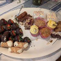 Right side is vegan only items from Twist at Twist Bakery Cafe in Millis