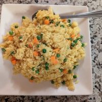 Turmeric Fried Rice at Yuan Su Vegetarian in Portland