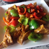 Szechuan tofu at Yuan Su Vegetarian in Portland