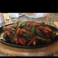 Sizzling Vegan Beef Black Pepper Sauce at Yuan Su Vegetarian in Portland