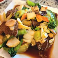 Beef Vegetables at Yuan Su Vegetarian in Portland