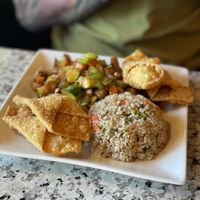 Lunch special 3 with chicken   at Yuan Su Vegetarian in Portland