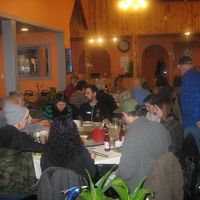 Ah, the bowl of coconut pumpkin soup.  The south 2 tables. at Yuan Su Vegetarian in Portland