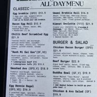 Menu  at Kimnat Little Market & Cafe in Sunshine Coast