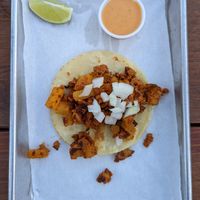 Soyrizo and Potato Taco (no cilantro) at White Owl Social Club in Portland