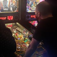 2 player pinball  #Veganuary at Ground Kontrol in Portland