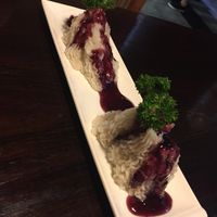 Mashed yam with blueberry sauce (cold dish) at Xian Zhuo Chan Yu in Xian