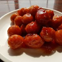 Sweet and sour lychee was good at Xian Zhuo Chan Yu in Xian