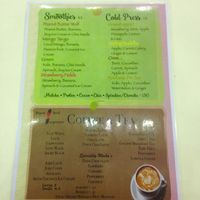 menu at Cheeky Yam in Cairns