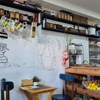 Inside at Happy Belly / Eat Smart in Tirana