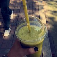 Mint/Mango/Banana/Orange Smoothie at Happy Belly / Eat Smart in Tirana