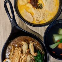 Vegan Version of Ipoh Hor Fun, Laksa at Greendot 绿一点 - Nex in Northeast Singapore
