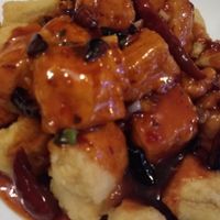 General tso's bean curd at China Pan in Farmington