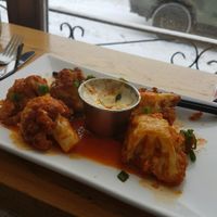 Buffalo cauliflower wings on a stormy day at Pure Kitchen - Elgin in Ottawa