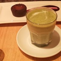 Vanilla matcha and choco-raspberry brownie at Pure Kitchen - Elgin in Ottawa