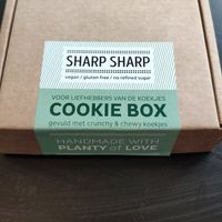 Cookie box at Sharp Sharp Food in Barendrecht
