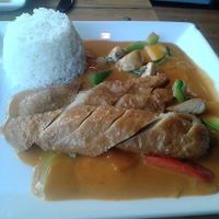 Vegan duck breast at Papa No in Berlin