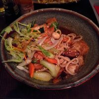 Vegan udon noodles (tastes better than it looks :D) at Papa No in Berlin