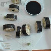 Sushi vegano at Aba Opción Vegetariana in Bogota