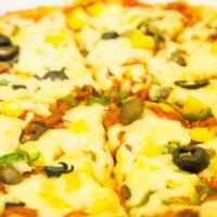 pizza at Govinda's  in Osaka