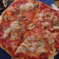 Mushroom & 'Bacon' Pizza at Green Beans in Lisbon