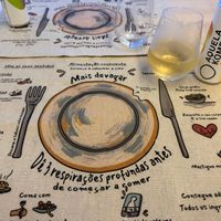 The table setting... at Green Beans in Lisbon